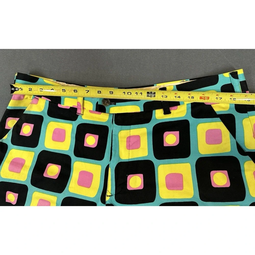 Loudmouth Golf Shorts Mens Size 38 Couch Potato Print Stretch 60s 70s